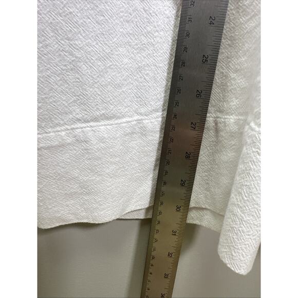 Soft Surroundings‎ Pants Womens M White Wide Leg Pull-On Casual Beach Preppy - Picture 8 of 8